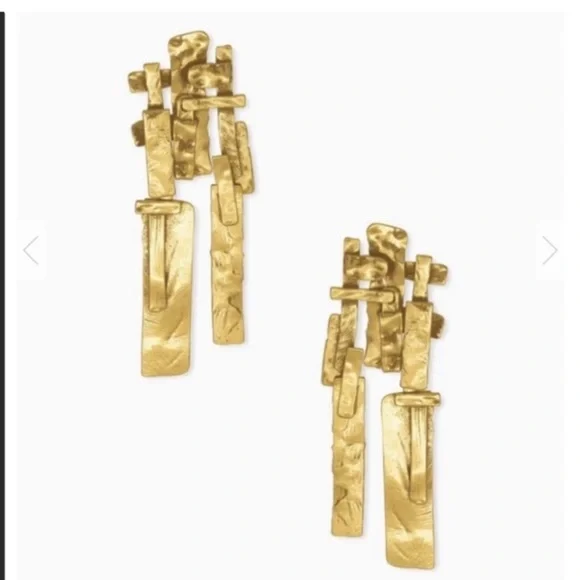 Kendra Scott “Holland” statement earrings - 💫 Vintage Gold 💫 Sold out online! - Picture 4 of 7